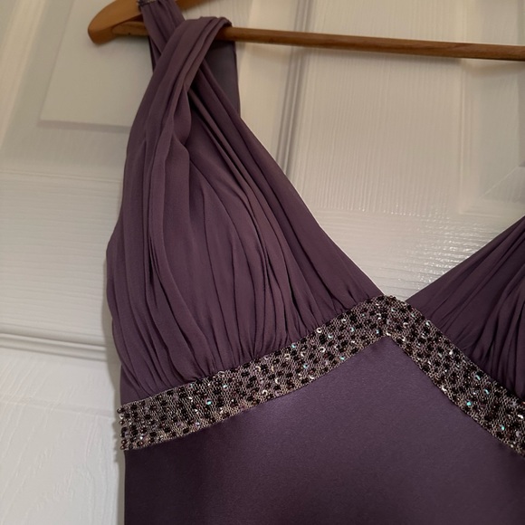 Papell Boutique Prom Dress | Vintage beaded evening gown (size 4) - Picture 3 of 6